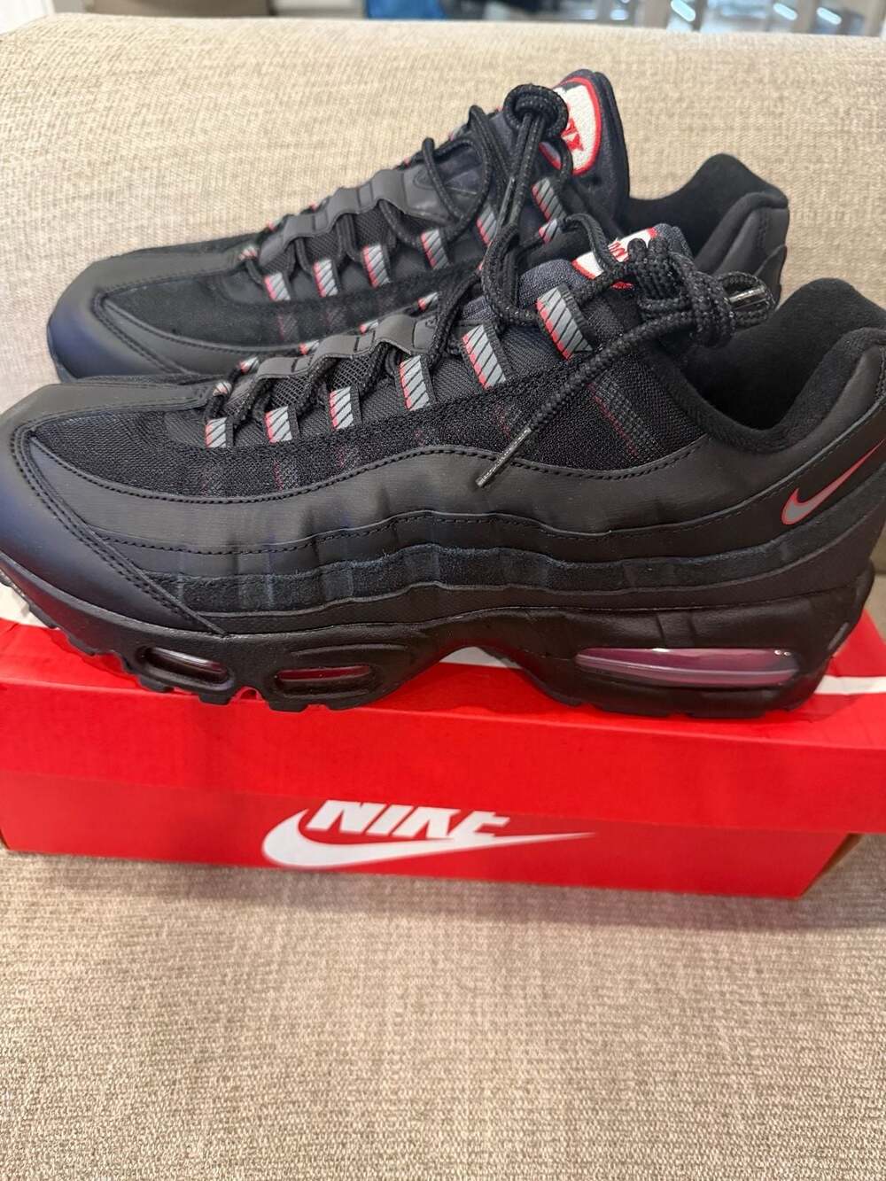 Nike Air Max 95 Big Bubble Black Smoke Grey Size 11